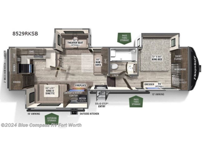 2022 Forest River Flagstaff Classic 8529RKSB - New Fifth Wheel For Sale by ExploreUSA RV Supercenter - FT. WORTH, TX in Ft. Worth, Texas