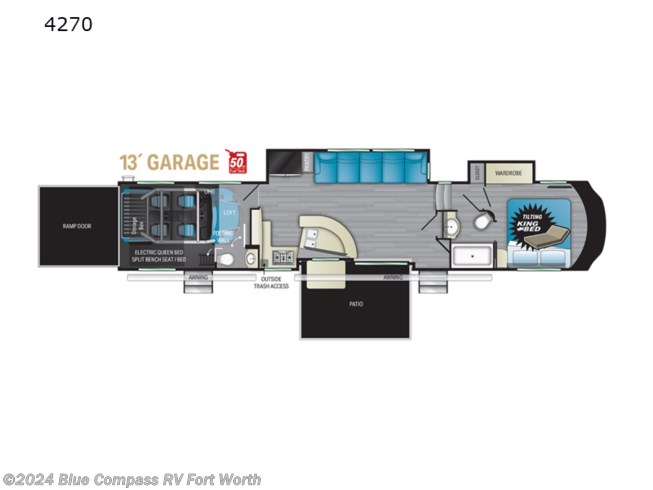 2022 Heartland Cyclone 4270 - New Toy Hauler For Sale by ExploreUSA RV Supercenter - FT. WORTH, TX in Ft. Worth, Texas