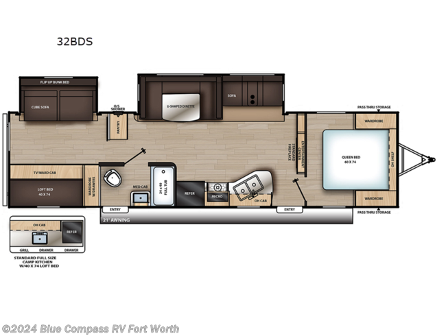 2023 Forest River Aurora 32BDS - New Travel Trailer For Sale by Blue Compass RV Fort Worth in Fort Worth, Texas