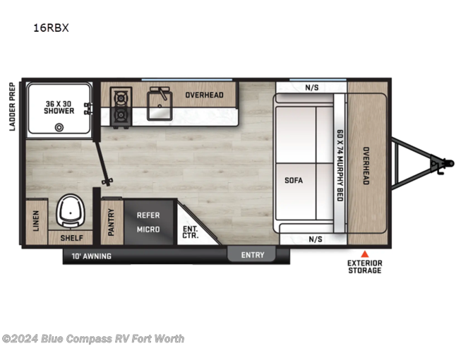 2024 Forest River Aurora 16RBX - New Travel Trailer For Sale by Blue Compass RV Fort Worth in Fort Worth, Texas