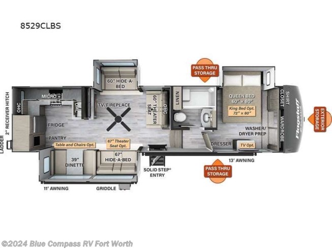 2023 Forest River Flagstaff Classic 8529CLBS - New Fifth Wheel For Sale by Blue Compass RV Fort Worth in Fort Worth, Texas