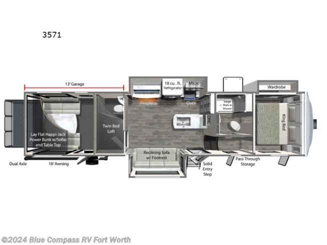 2024 Dutchmen VoltageTriton 3571 - New Toy Hauler For Sale by Blue Compass RV Fort Worth in Fort Worth, Texas