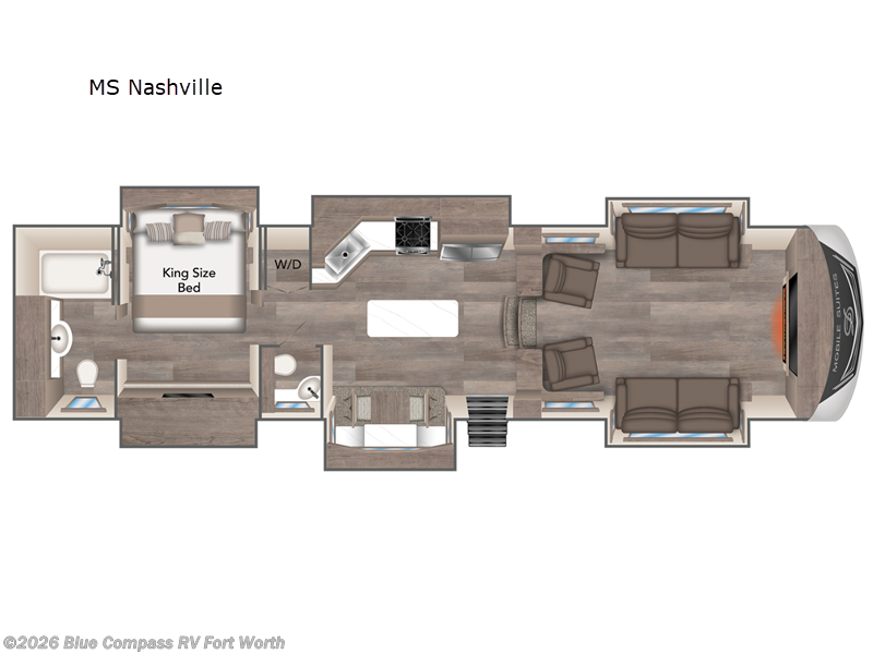 2024 DRV Mobile Suites NASHVILLE - Used Fifth Wheel For Sale by Blue Compass RV Fort Worth in Fort Worth, Texas features Slideout