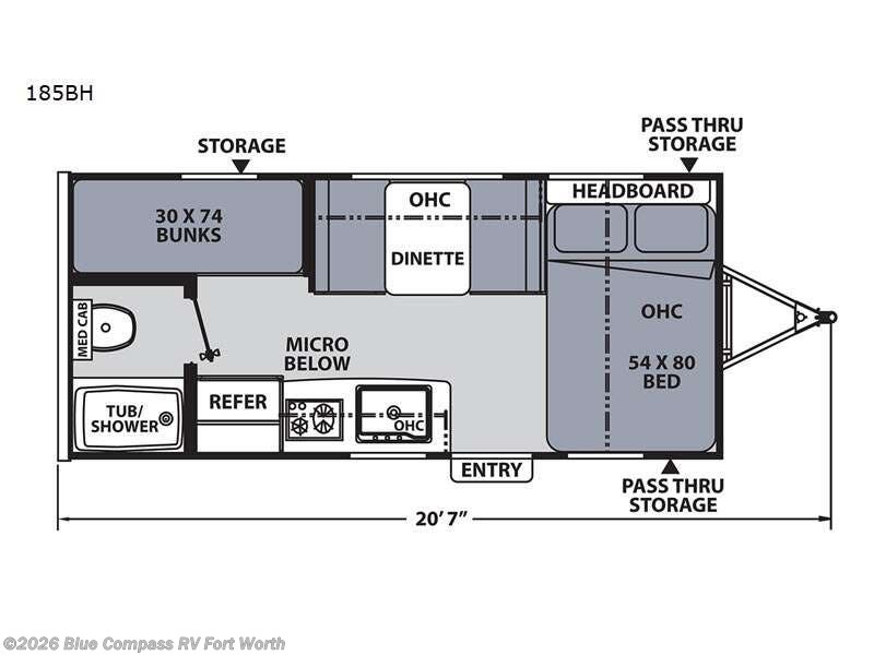 2022 Coachmen Apex Nano 185BH - Used Travel Trailer For Sale by Blue Compass RV Fort Worth in Fort Worth, Texas