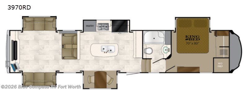 2018 Heartland Bighorn 3970RD - Used Fifth Wheel For Sale by Blue Compass RV Fort Worth in Fort Worth, Texas features Slideout