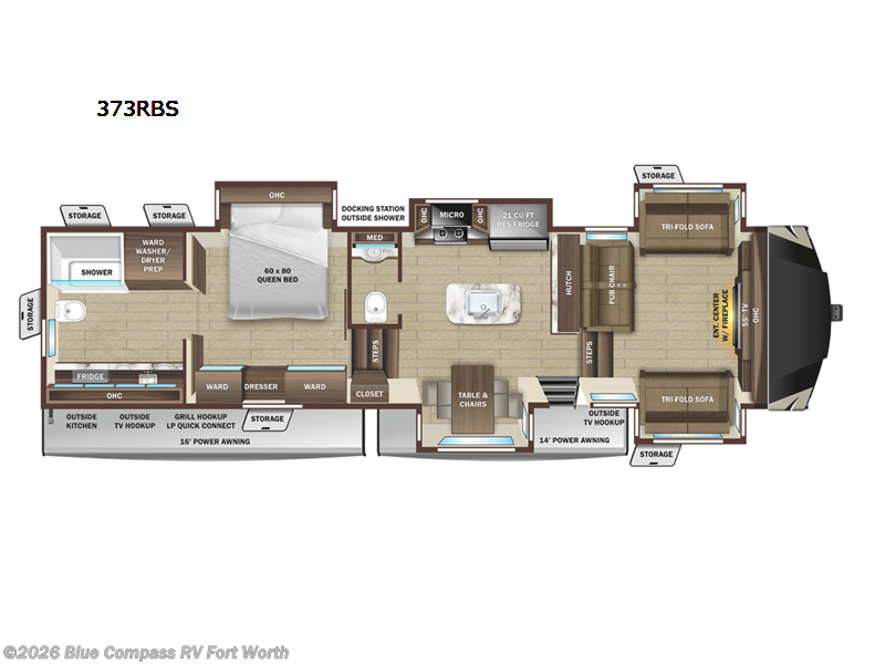 2023 Highland Ridge Open Range 373RBS - Used Fifth Wheel For Sale by Blue Compass RV Fort Worth in Fort Worth, Texas features Slideout