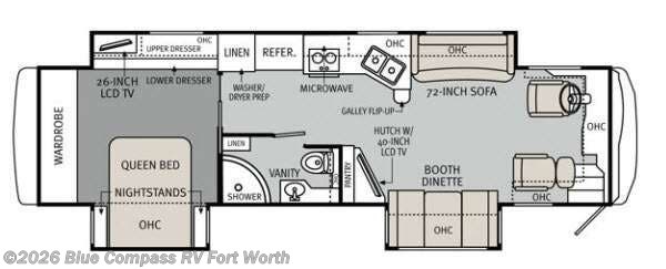 2013 Monaco RV Knight 36 PFT - Used Class A For Sale by Blue Compass RV Fort Worth in Fort Worth, Texas features Slideout