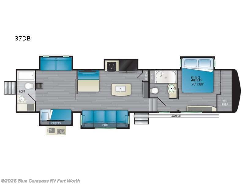 2021 Heartland Bighorn Traveler 37DB - Used Fifth Wheel For Sale by Blue Compass RV Fort Worth in Fort Worth, Texas features Slideout