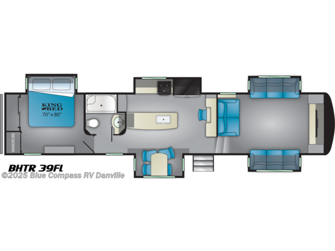 Rvbh9078 2020 Heartland Bighorn Traveler 39fl Fifth Wheel For