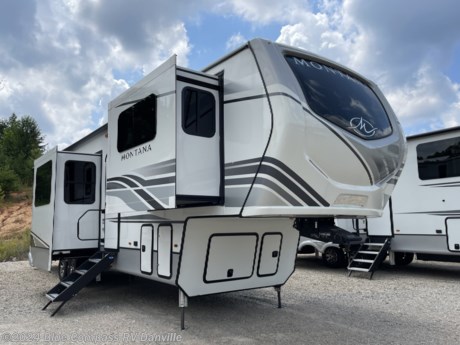 &lt;div style=&quot;text-align: center;&quot;&gt;
&lt;p&gt;&lt;strong&gt;2023 MODEL!! ** COTTAGE WHITE INTERIOR ** AUTO LEVELING ** DUAL A/C&#39;S ** BATH AND 1/2 AND SO MUCH MORE!!&lt;/strong&gt;&lt;strong&gt;&amp;nbsp; CALL&amp;nbsp; &lt;span style=&quot;color: #ff0000;&quot;&gt;1-888-299-8565&lt;/span&gt;&lt;/strong&gt;&lt;br /&gt;&lt;br /&gt;&lt;strong&gt;2023 KEYSTONE MONTANA 3761FL FRONT LOUNGE 5TH WHEEL&lt;/strong&gt;&lt;br /&gt;&lt;strong&gt;** (6) POINT AUTO LEVELING ** FOUR SEASONS PACKAGE **&lt;/strong&gt;&lt;br /&gt;&lt;strong&gt;AUTO LEVELING ** DUAL A/C&#39;S WITH HEAT PUMP ** KING BED!&lt;/strong&gt;&lt;br /&gt;&lt;strong&gt;** FRONT WINDSHIELD ** &lt;/strong&gt;&lt;strong&gt;COTTAGE WHITE CABINETS ** BATH AND 1/2 **&amp;nbsp;&lt;/strong&gt;&lt;br /&gt;&lt;strong&gt;DUAL AWNINGS! &lt;/strong&gt;&lt;strong&gt;** ROLLER SHADES ** HUGE REAR&amp;nbsp;ENSUITE&amp;nbsp;BATHROOM **&lt;/strong&gt;&lt;br /&gt;&lt;strong&gt;18 CU FT REFRIGERATOR ** 2&quot; RECEIVER HITCH ** SOLAR FLEX 200&lt;/strong&gt;&lt;br /&gt;&lt;strong&gt;** NATIONWIDE FINANCING AND DELIVERY AVAILABLE **&lt;/strong&gt;&lt;br /&gt;&lt;strong&gt;&amp;nbsp;1-888-299-8565&lt;/strong&gt;&lt;/p&gt;
&lt;/div&gt;
&lt;div style=&quot;text-align: center;&quot;&gt;&amp;nbsp;&amp;nbsp; Introducing the brand spanking new 2023 Keystone Montana 3761FL front lounge 5th wheel!! This 5th wheel has the new front windshield, slide topper package, ensuite master bathroom and so much more!! If you&#39;re looking for a 5th wheel with a ton of interior room and made for the &quot;Full Timer, then look no further! When you walk through this new 3761FL, you can feel the quality and attention to detail that Montana uses on all of their 5th wheels. &lt;br /&gt;&lt;br /&gt;&amp;nbsp;&amp;nbsp; The 3761FL has (2) opposing slides in the front with (2) hide-a-bed sleeper sofas and theater seats that face the TV that raises and lowers so you can see out of the front windshield and below the TV is the electric fireplace with built in cabinets for storage. In the center of this 5th wheel are (2) more opposing slides that make up the kitchen and dining area. &lt;br /&gt;&lt;br /&gt;&amp;nbsp; The slide on the off door side is a galley (kitchen) slide and has the 30&quot; convection microwave oven, a (3) burner stove top, a conventional oven and the ever popular, 18 cu ft residential style refer with ice maker and all the appliances are stainless steel! The slide on the door side has the free standing dinette with (2) high back chairs and (2) folding chairs. It also has a 1/2 bathroom for your guests!&lt;br /&gt;&amp;nbsp;&amp;nbsp; &lt;br /&gt;&amp;nbsp;The new Montana&#39;s 5th wheels have the radius interior ceilings with lighted crown moldings, beautiful Cottage White cabinetry, heated holding tanks, and perfect for the family that full times! &lt;br /&gt;&lt;br /&gt;&amp;nbsp; As you walk to the rear of the RV, you&#39;ll walk through a huge master bedroom with a King bed slide on the off door side and a large wardrobe that&#39;s been prepped for a washer/dryer and it has a dresser at the foot of the bed along with a master bedroom TV. &lt;br /&gt;&lt;br /&gt;&amp;nbsp; In the rear of this 3761FL is the HUGE ensuite master bathroom with a 48&quot;X30&quot; mega shower, a double sink with underneath storage, porcelain foot flush toilet and linen closet!! The ladies will absolutely love the privacy of this bathroom. This is the latest and greatest from Keystone Montana!&lt;br /&gt;&lt;br /&gt;&amp;nbsp; If you have any questions at all, please feel free to call us at &lt;strong&gt;888-299-8565&lt;/strong&gt; (PRESS 6 for Sales), we always offer our customers huge discounts on weight distribution kits, parts and accessories. We also have great financing!&lt;/div&gt;
&lt;div style=&quot;text-align: center;&quot;&gt;&amp;nbsp;&lt;/div&gt;
&lt;div style=&quot;text-align: center;&quot;&gt;&lt;span style=&quot;font-size: 10.5pt; font-family: &#39;Verdana&#39;,sans-serif; color: black;&quot;&gt;Don&#39;t forget to ask us about the&amp;nbsp;&lt;/span&gt;&lt;span style=&quot;font-size: 10.5pt; font-family: &#39;Verdana&#39;,sans-serif; color: black;&quot;&gt;&lt;strong&gt;&lt;em&gt;Free roadside assistance&amp;nbsp;&lt;/em&gt;&lt;/strong&gt;&lt;/span&gt;&lt;span style=&quot;font-size: 10.5pt; font-family: &#39;Verdana&#39;,sans-serif; color: black;&quot;&gt;you get when you buy from us!&amp;nbsp;&lt;strong&gt;EVERY&lt;/strong&gt;&amp;nbsp;RV purchase comes with 1 year of RV Complete&amp;nbsp;&lt;span class=&quot;&quot;&gt;&lt;span style=&quot;border: none windowtext 1.0pt; mso-border-alt: none windowtext 0in; padding: 0in;&quot;&gt;VIP&lt;/span&gt;&lt;/span&gt;&amp;nbsp;membership for FREE! This membership comes with&amp;nbsp;&lt;span class=&quot;&quot;&gt;&lt;span style=&quot;border: none windowtext 1.0pt; mso-border-alt: none windowtext 0in; padding: 0in;&quot;&gt;VIP&lt;/span&gt;&lt;/span&gt;&amp;nbsp;Technical and Roadside Assistance, free camping with 1000 trails, emergency trip interruption, and much much more!&lt;/span&gt;&lt;/div&gt;