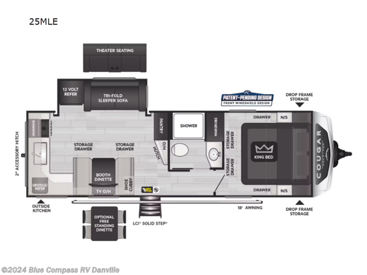 New 2025 Keystone Cougar Half-Ton 25MLE available in Ringgold, Virginia