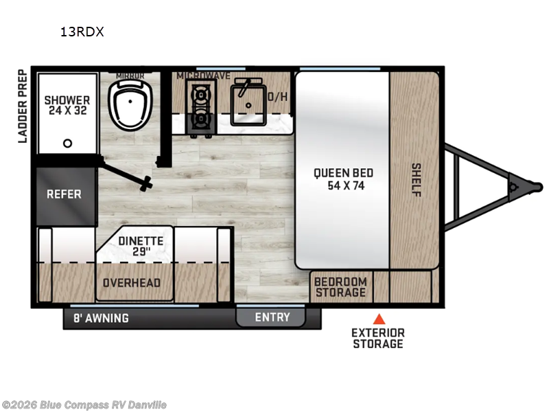 2026 Forest River Aurora Light 13RDX - New Travel Trailer For Sale by Blue Compass RV Danville in Ringgold, Virginia