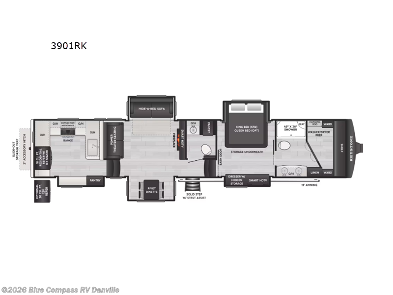 2026 Keystone Montana 3901RK - New Fifth Wheel For Sale by Blue Compass RV Danville in Ringgold, Virginia features Slideout