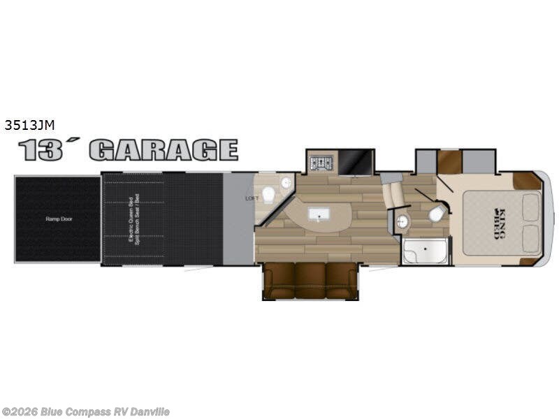 2017 Heartland Cyclone 3513JM - Used Toy Hauler For Sale by Blue Compass RV Danville in Ringgold, Virginia features Slideout