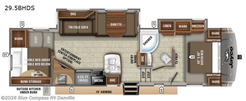 2020 Jayco Eagle HT 29.5BHDS - Used Fifth Wheel For Sale by Blue Compass RV Danville in Ringgold, Virginia features Slideout