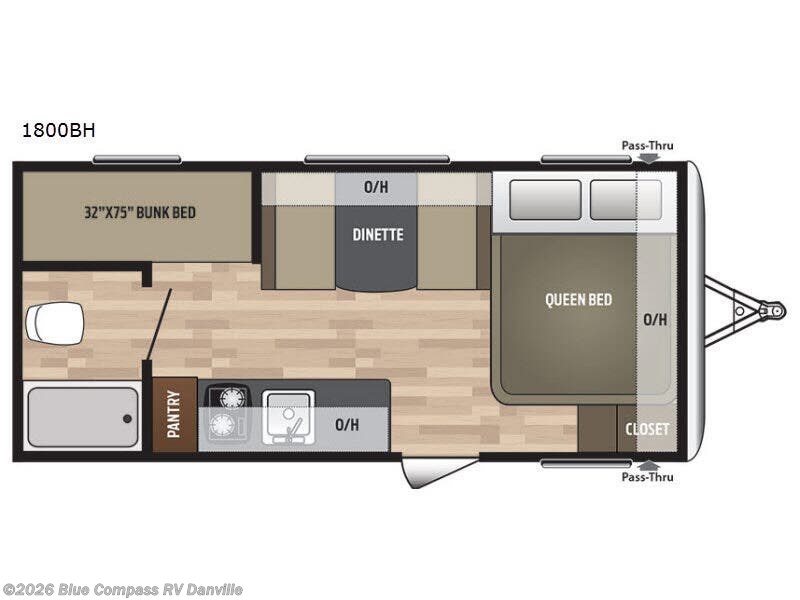2018 Keystone Summerland Mini 1800BH - Used Travel Trailer For Sale by Blue Compass RV Danville in Ringgold, Virginia