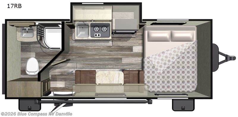 2019 Starcraft Satellite 17RB - Used Travel Trailer For Sale by Blue Compass RV Danville in Ringgold, Virginia features Slideout