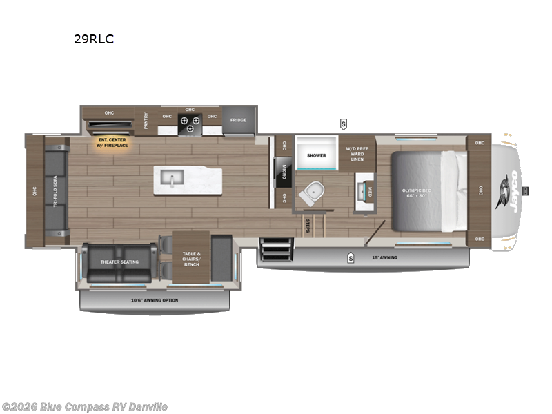 2027 Jayco Eagle 29RLC - New Fifth Wheel For Sale by Blue Compass RV Danville in Ringgold, Virginia features Slideout