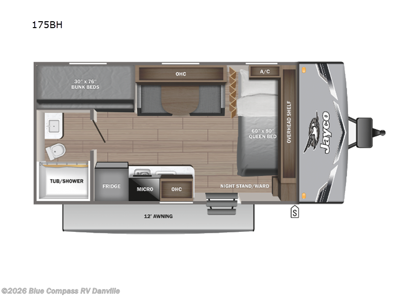 2024 Jayco Jay Flight SLX 175BH - Used Travel Trailer For Sale by Blue Compass RV Danville in Ringgold, Virginia