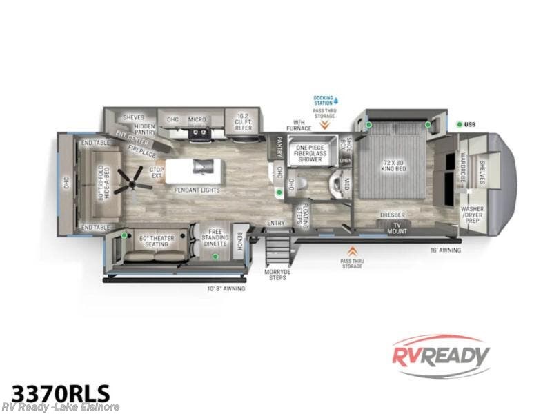 2026 Sandpiper 3370RLS by Forest River from RV Ready in Lake Elsinore, California