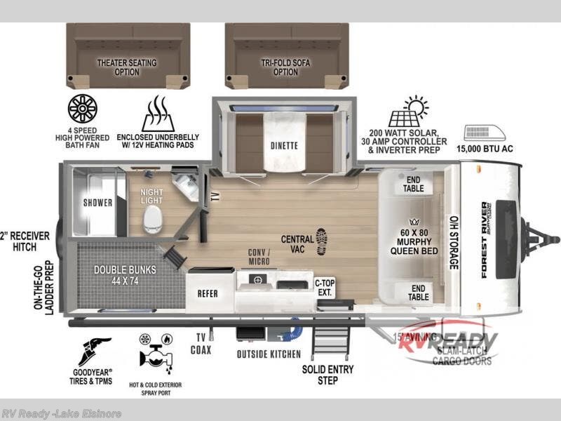 2026 Surveyor Legend 19MDBLE by Forest River from RV Ready in Lake Elsinore, California