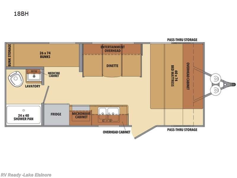 2021 Shasta Shasta 18BH - Used Travel Trailer For Sale by RV Ready in Lake Elsinore, California