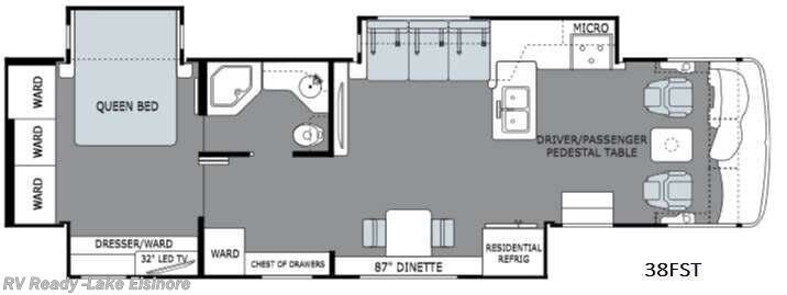 2016 Holiday Rambler Ambassador 38FST - Used Class A For Sale by RV Ready in Lake Elsinore, California features Slideout