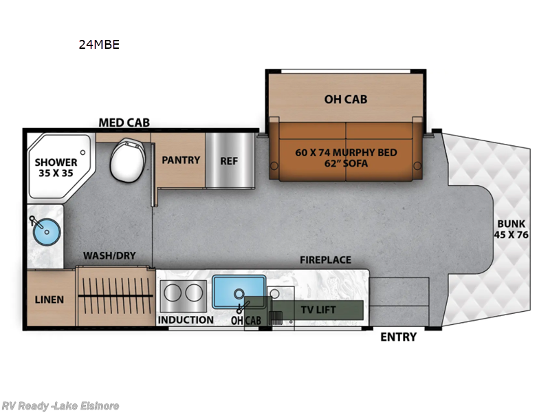 2026 Coachmen Prism Elite 24MBE - New Class C For Sale by RV Ready in Lake Elsinore, California features Slideout