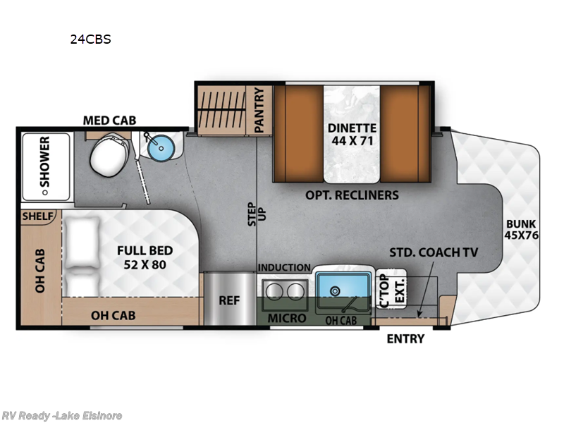 2026 Coachmen Prism Select 24CBS - New Class C For Sale by RV Ready in Lake Elsinore, California features Slideout