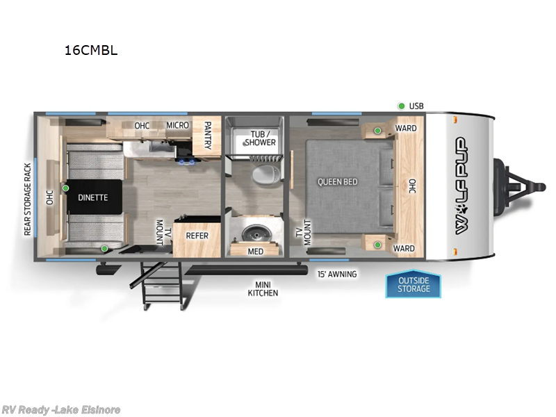 2026 Forest River Cherokee Wolf Pup Black Label 16CMBL - New Travel Trailer For Sale by RV Ready in Lake Elsinore, California