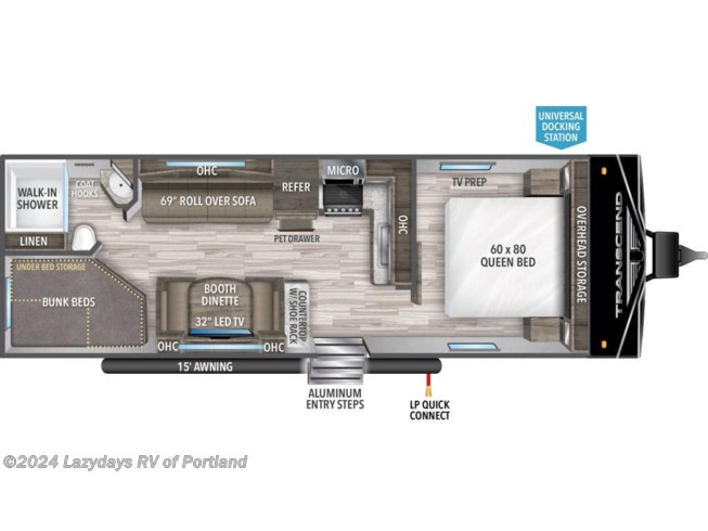 New 2022 Grand Design Transcend 247BH available in Portland, Oregon