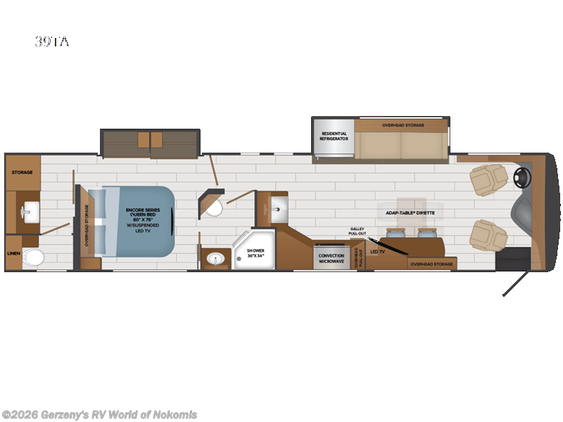 2023 Fleetwood Frontier GTX 39TA - New Class A For Sale by Gerzeny's RV World of Nokomis in Nokomis, Florida features Slideout