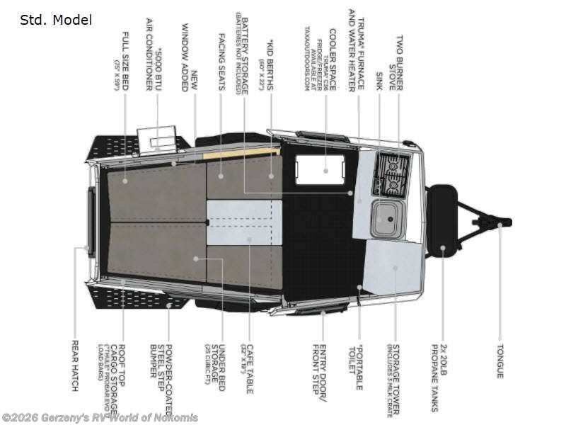2023 Taxa Cricket 11.2 - Used Travel Trailer For Sale by Gerzeny's RV World of Nokomis in Nokomis, Florida
