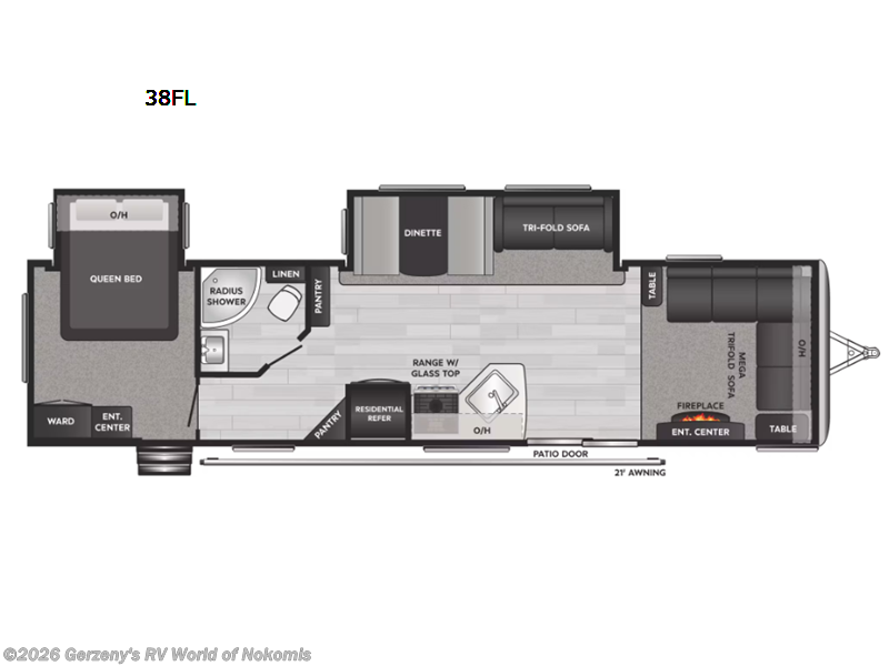 2023 Keystone Springdale 38FL - New Travel Trailer For Sale by Gerzeny's RV World of Nokomis in Nokomis, Florida features Slideout