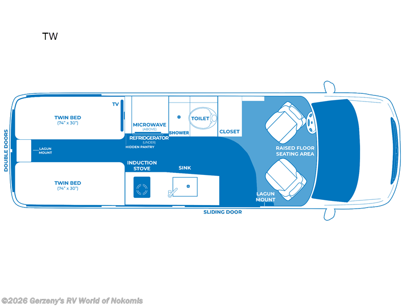 2025 Pleasure-Way Plateau TW - New Class B For Sale by Gerzeny's RV World of Nokomis in Nokomis, Florida
