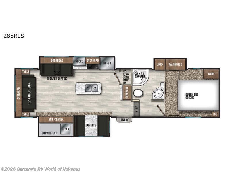 2019 Coachmen Chaparral 285RLS - Used Fifth Wheel For Sale by Gerzeny's RV World of Nokomis in Nokomis, Florida features Slideout