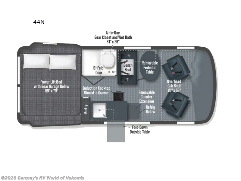2026 Winnebago Revel Sport 44N - New Class B For Sale by Gerzeny's RV World of Nokomis in Nokomis, Florida