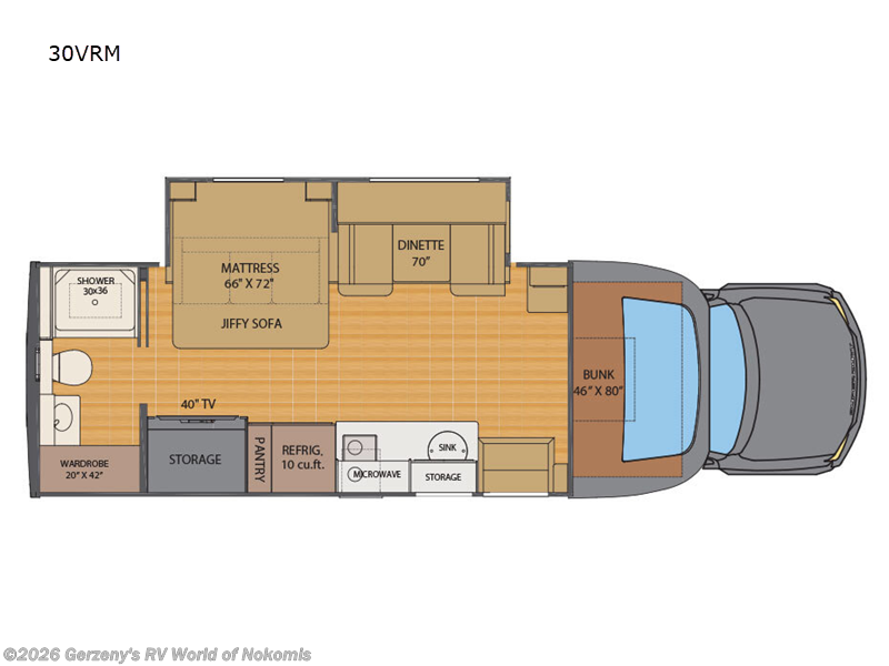 2022 Renegade Veracruz 30VRM - Used Super C For Sale by Gerzeny's RV World of Nokomis in Nokomis, Florida features Slideout