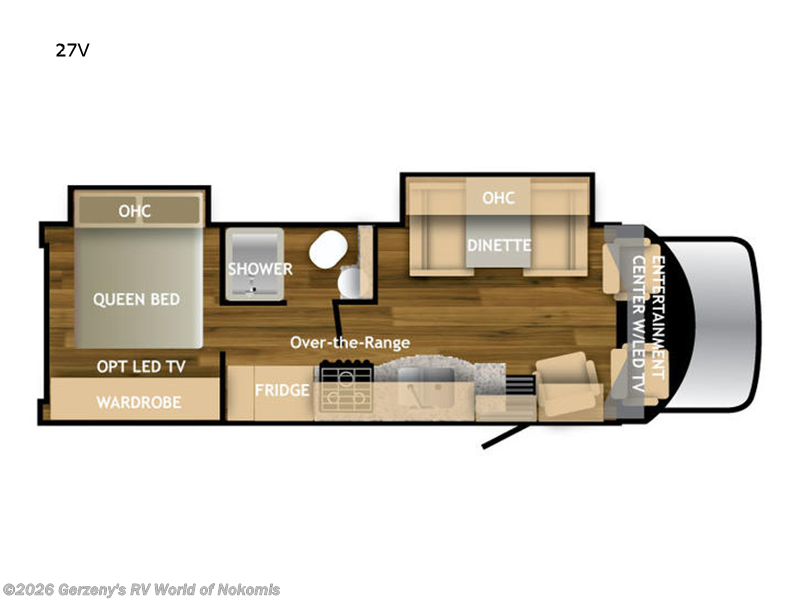 2025 Nexus Viper 27V - New Class C For Sale by Gerzeny's RV World of Nokomis in Nokomis, Florida features Slideout