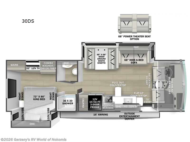 2025 Forest River FR3 30DS - Used Class A For Sale by Gerzeny's RV World of Nokomis in Nokomis, Florida features Slideout