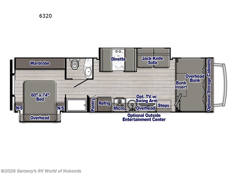 2026 Gulf Stream Conquest 6320D - New Class C For Sale by Gerzeny's RV World of Nokomis in Nokomis, Florida features Slideout
