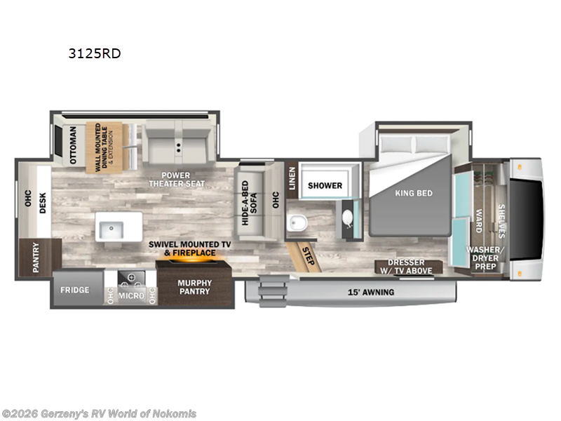 2024 Forest River Cedar Creek Experience 3125RD - Used Fifth Wheel For Sale by Gerzeny's RV World of Nokomis in Nokomis, Florida features Slideout