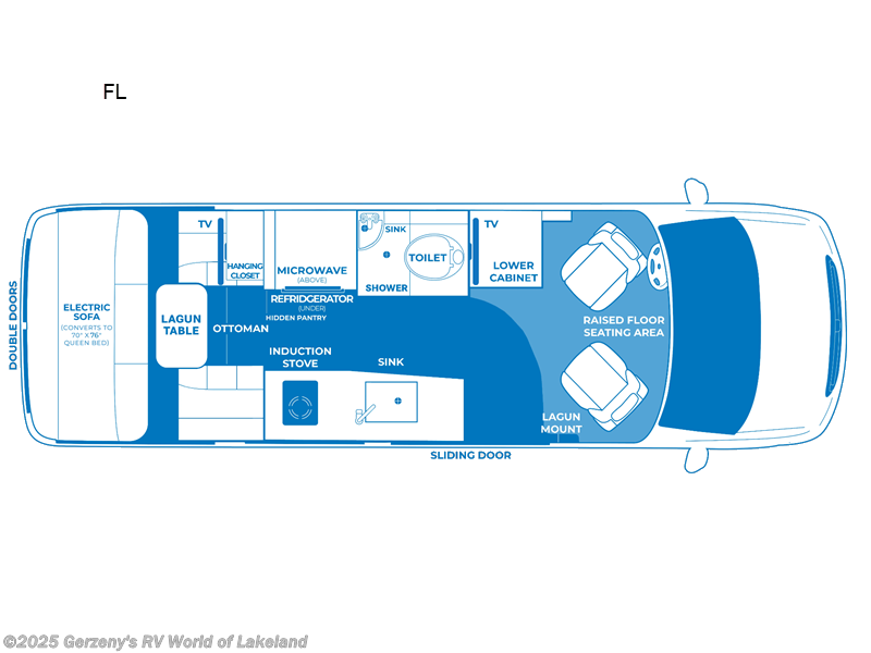 2025 Pleasure-Way Plateau FL - New Class B For Sale by Gerzeny's RV World of Lakeland in Lakeland, Florida