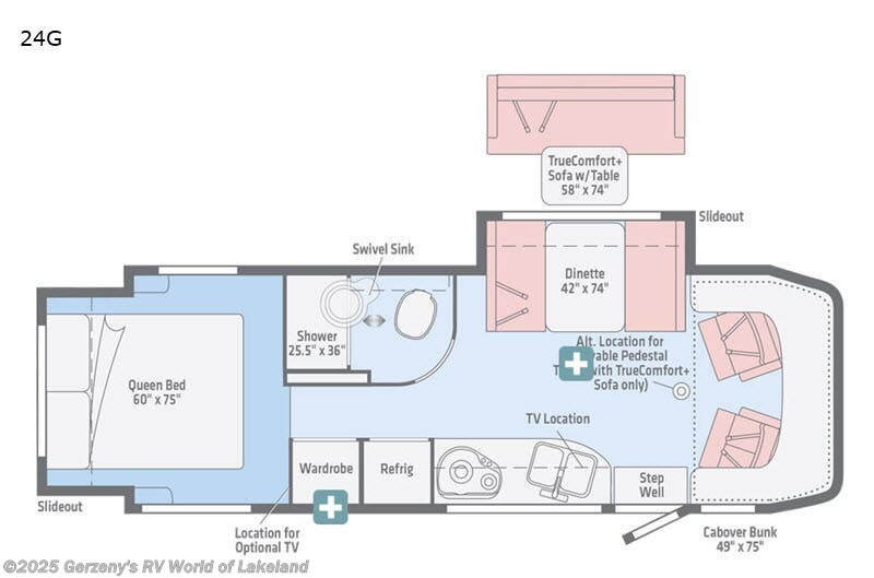 2019 Winnebago Navion 24G - Used Class C For Sale by Gerzeny&#39;s RV World of Lakeland in Lakeland, Florida features Slideout
