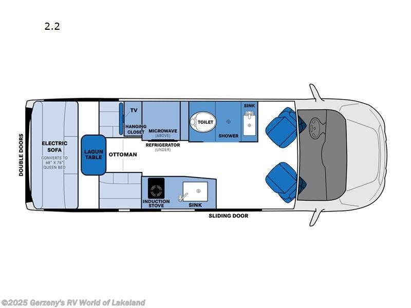 2025 Pleasure-Way Ontour 2.2 AWD - New Class B For Sale by Gerzeny's RV World of Lakeland in Lakeland, Florida