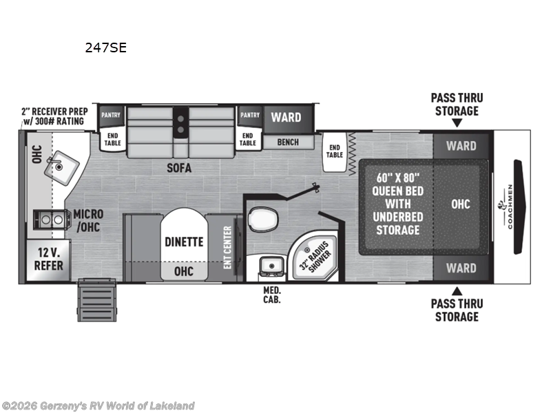 2026 Coachmen Freedom Express 247SE - New Travel Trailer For Sale by Gerzeny's RV World of Lakeland in Lakeland, Florida features Slideout