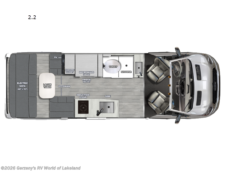 2026 Pleasure-Way Ontour 2.2 AWD - New Class B For Sale by Gerzeny's RV World of Lakeland in Lakeland, Florida