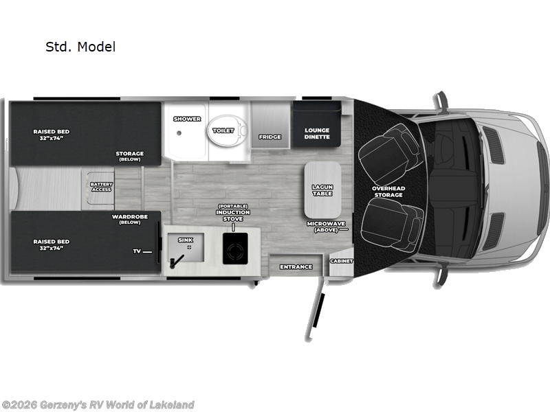 2026 Pleasure-Way Plateau XLTW - New Class B+ For Sale by Gerzeny's RV World of Lakeland in Lakeland, Florida