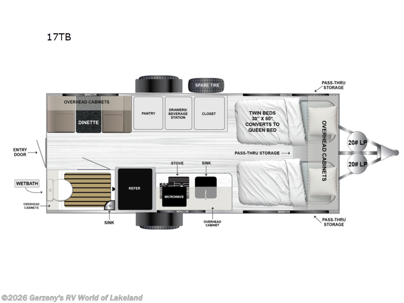 2026 Encore RV VENU 17TB - New Travel Trailer For Sale by Gerzeny's RV World of Lakeland in Lakeland, Florida
