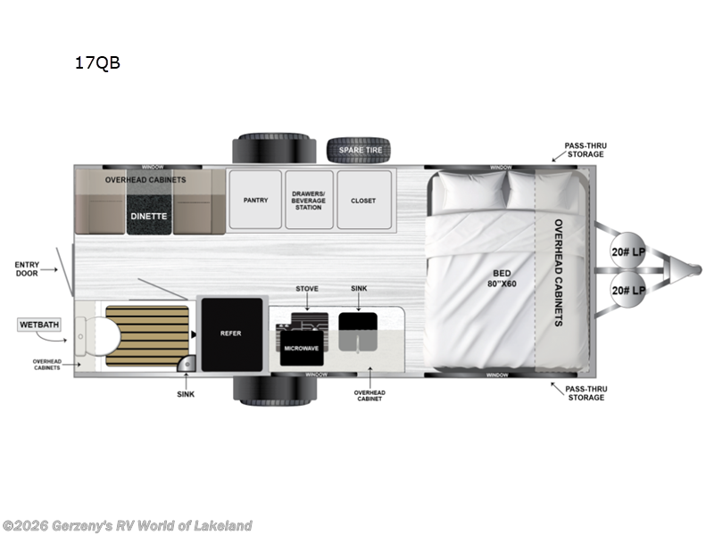 2026 Encore RV VENU 17QB - New Travel Trailer For Sale by Gerzeny's RV World of Lakeland in Lakeland, Florida